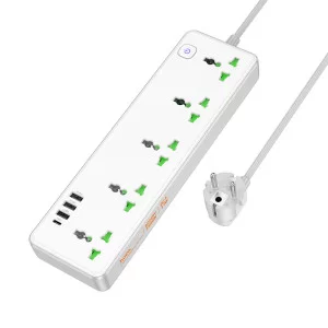 Prelungitor Hoco AC13A Talento 5-position socket(1C3A) [White]